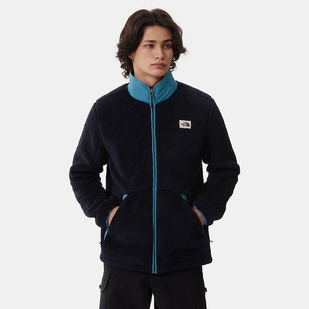 The North Face Insulated Jacket Mens Australia - The North Face Campshire Navy / Blue (NSK-654709)